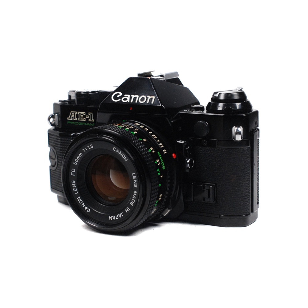 Used Canon AE-1 Program + 50mm F1.8 skearsphoto.com